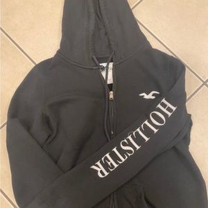 Easy Logo Graphic Hollister zip up hoodie size M